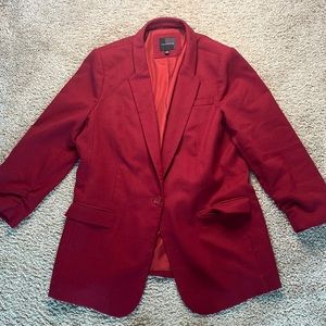 Red blazer with bottom and pockets from Limited